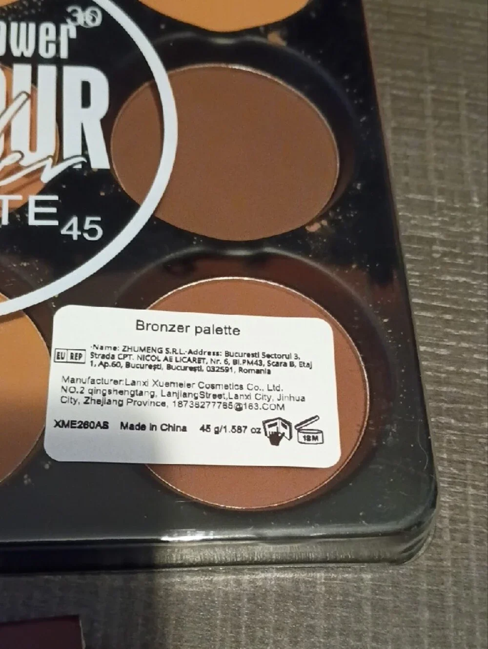 9-in-1 Contour Powder Palette - Warm Brown Shades